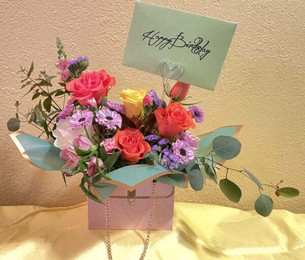 Pretty Purse Floral Arrangement